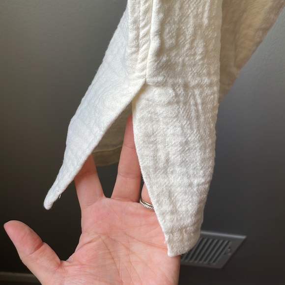 Zara Girls Cotton Blend Culottes in Cream - Picture 7 of 9